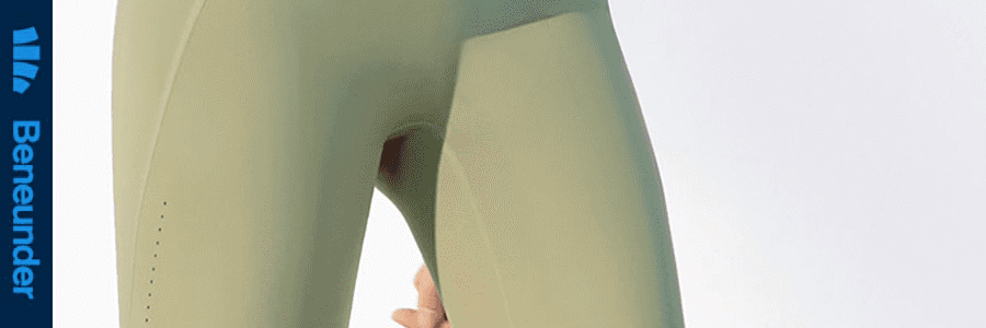 BENEUNDER蕉下 隨塑系列高腰塑形緊身褲 瑜珈運動短褲 女款騎行褲 芋灰粉160/90 M