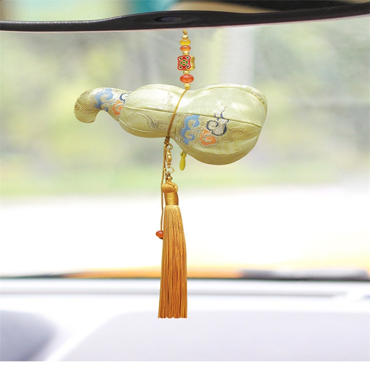 【中國直郵】 上海錢麗 葫蘆香囊 國風小掛件/傳統裝飾/古風搭配 新年禮物/生日禮物/紀念物 - 綠色 1件 *|預計到達時間3-4週