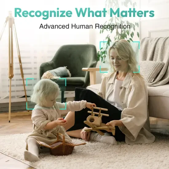 360云智连 室内 2K WiFi 家用摄像头 夜视功能 人体和动作检测功能