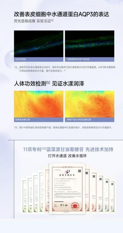 【中國直郵】 可複美 玻尿酸鈉藻萃盈潤保濕次拋精華液 噸噸噸次拋 補水保濕修護透亮 1.5ml*30支裝 敏感肌可用【院線同款】