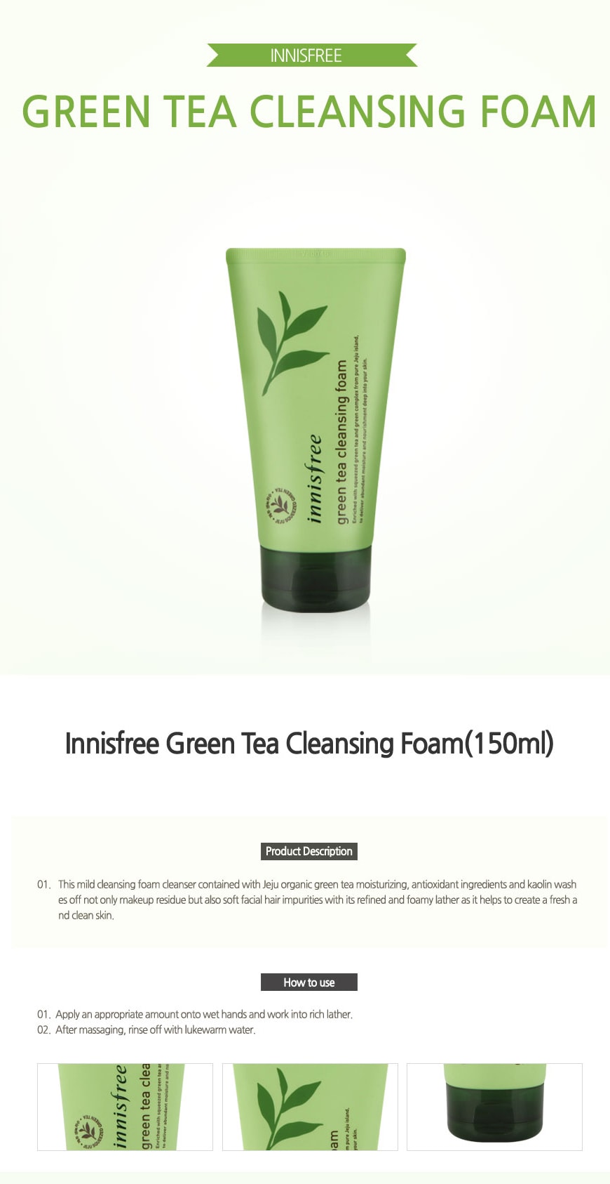 Green Tea Foam Cleanser 150ml