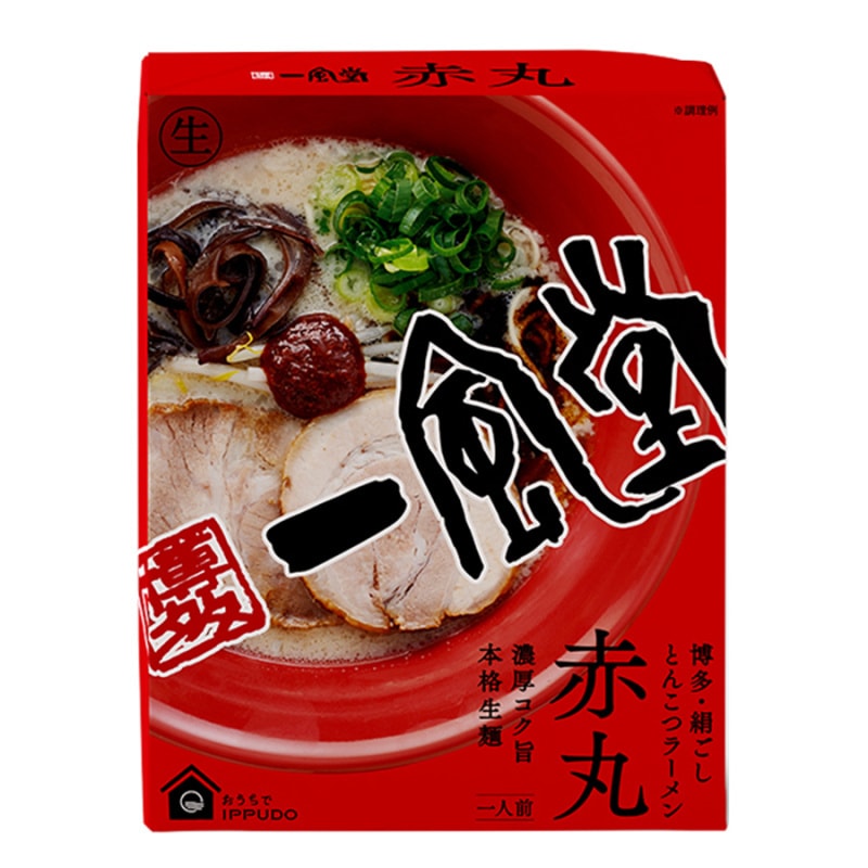 【日本直邮】博多第一拉面 一风堂赤辛红丸拉面煮面版 1盒