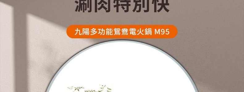 JOYONG九陽 多功能鴛鴦電火鍋 安全防燙手柄 3.6L大容量 HG60-G955