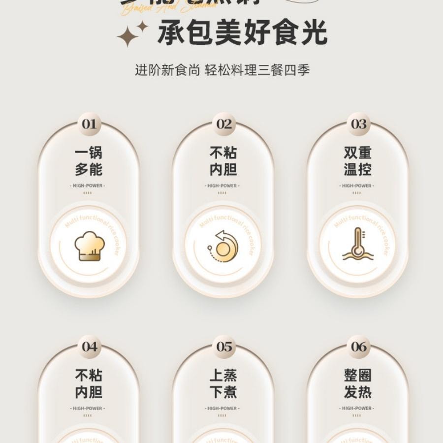 多蒙 電煮鍋多功能家用電熱火鍋(單鍋款) 1 把