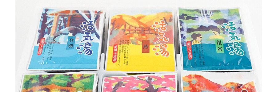 日本扶桑化學FUSO 藥用入浴劑 活氣湯泡澡包 超值30包入 改善手腳冰涼 6種香味各5包