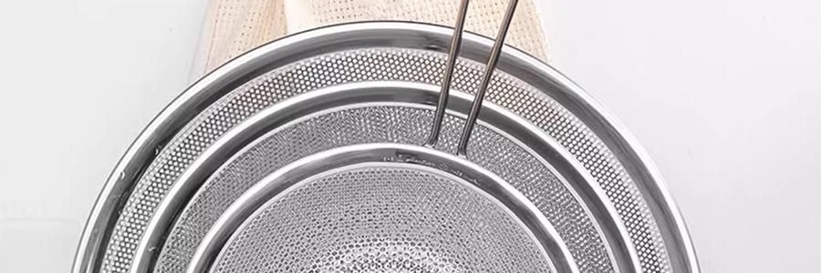 日本SORI YANAGI柳宗理 沥水篮洗菜盘过滤网漏 23cm 【高级不锈钢】