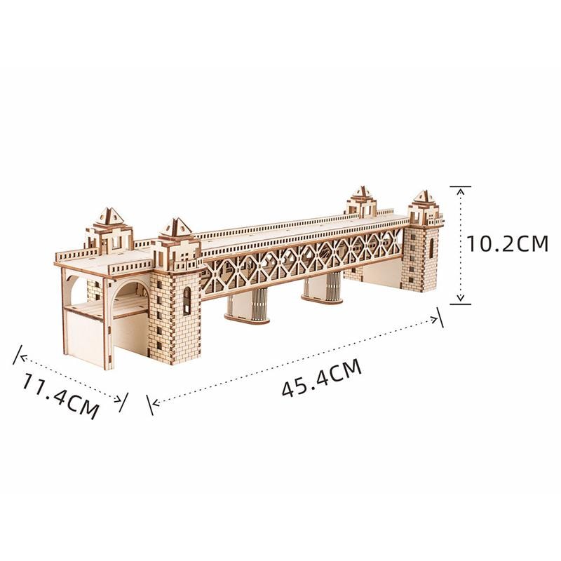  FaSoLa Life 古建築立體拼圖 西安大雁塔一件裝 手工木製建築模型 兒童玩具 智力動腦拼裝