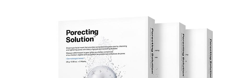 韓國DR.JART+蒂佳婷 銀藥丸 黑丸毛孔平衡泡泡黑面膜 5片入*3 【3盒特惠裝】