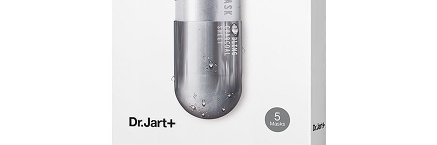 韓國DR.JART+蒂佳婷 銀藥丸 黑丸毛孔平衡泡泡黑面膜 5片入*3 【3盒特惠裝】