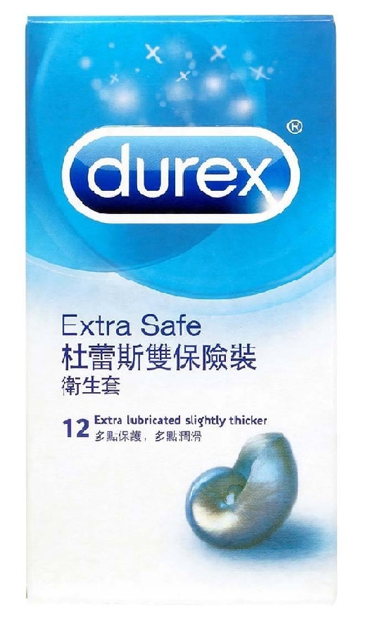 【马来西亚直邮】英国DUREX杜蕾斯 双保险套乳胶安全套 12件入