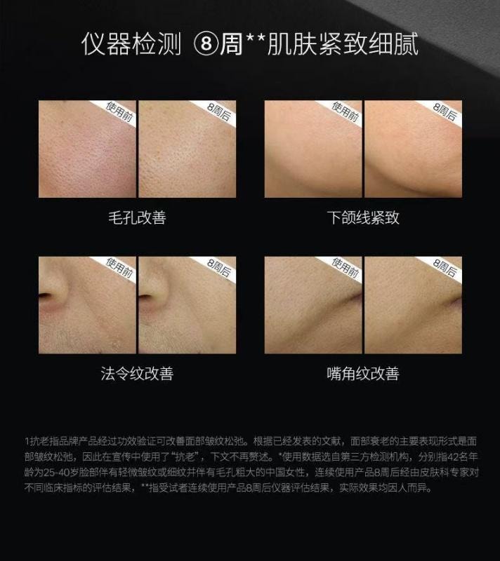 【中國直郵】 優時顏 黑引力精華套盒 雙A醇雙肽抗氧緊緻抗衰 改善毛孔法令紋 30g送5g小樣