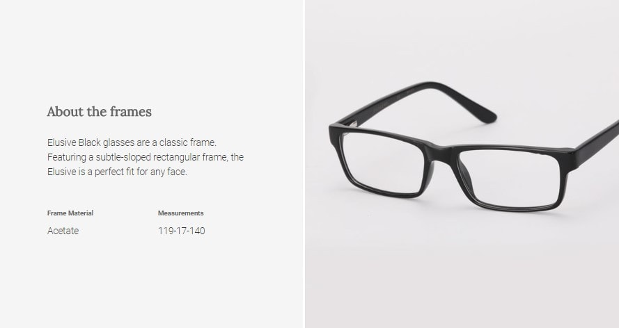 Digital Protection Eyeglasses: Elusive - Black (DL75015 C1) - Lens Included