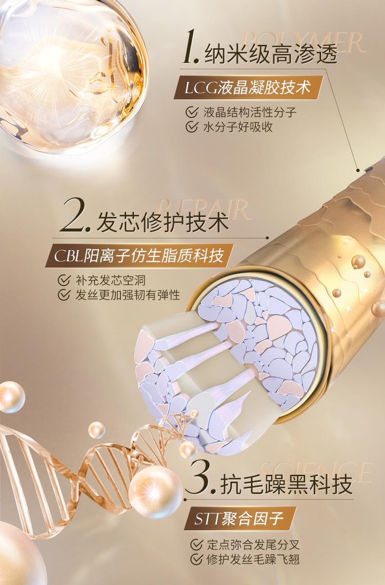 【中国直邮】 韩方五谷 鱼子酱奢润护养发膜 修复干枯补水顺滑柔顺护发素 500g/瓶(美妆博主达人推荐)