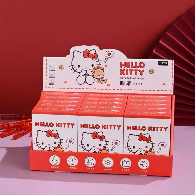  FOXTAIL SANRIO 三麗鷗冰敷眼罩 緩解眼部疲勞 一次性 卡通冰涼眼貼 - 1盒(6片裝) 美樂蒂