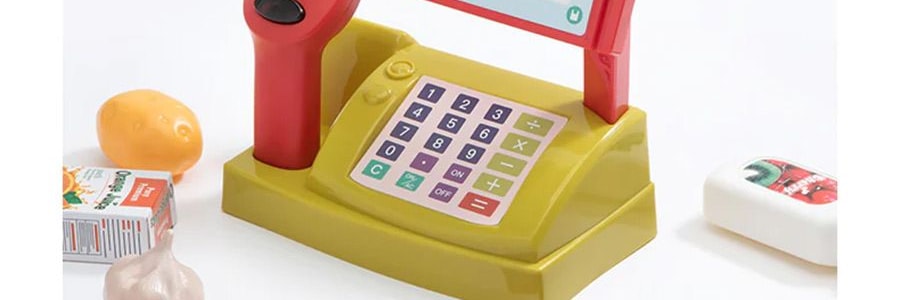 BEIENS貝恩施 超市購物台 兒童超市收銀機寶寶模擬販賣員過家家益智玩具