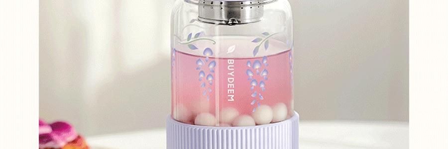 BUYDEEM北鼎 吸管吨吨杯子 便携水杯 800ml 紫藤花 DG78 