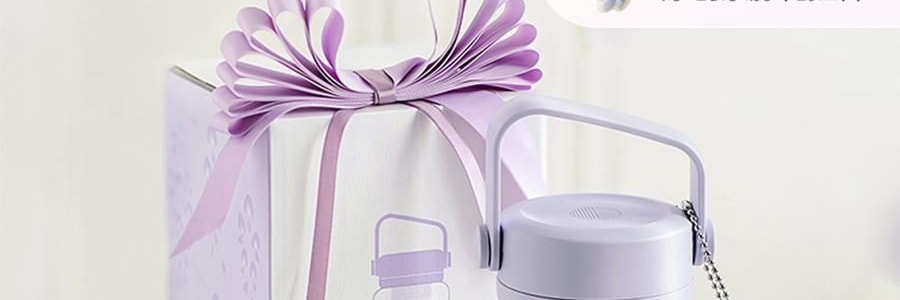 BUYDEEM北鼎 吸管吨吨杯子 便携水杯 800ml 紫藤花 DG78 