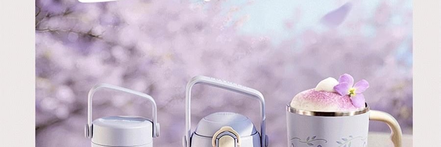 BUYDEEM北鼎 吸管吨吨杯子 便携水杯 800ml 紫藤花 DG78 