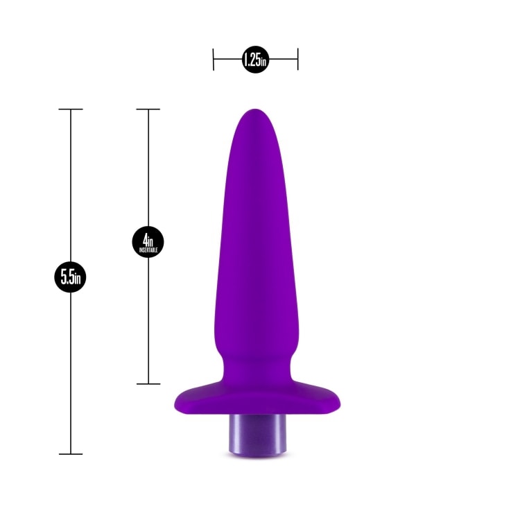 Noje B5 Iris Multi Function Anal Play Vibrator Rechargeable Silicone Waterproof Purple
