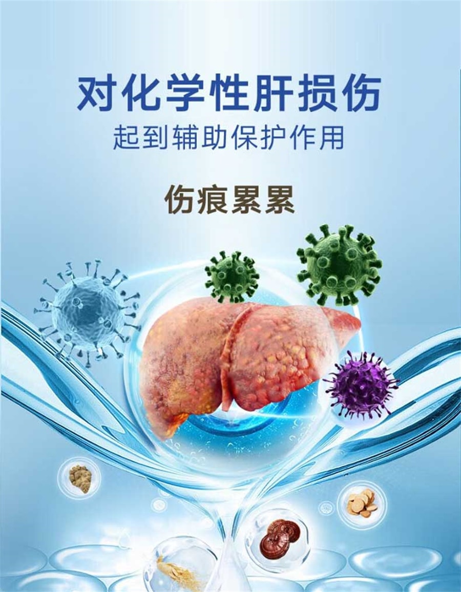 【中國直郵】北京同仁堂 護肝片膠囊正品養肝男士肝保健品葛根靈芝茶 10.5g(0.35g/粒×30粒)/瓶