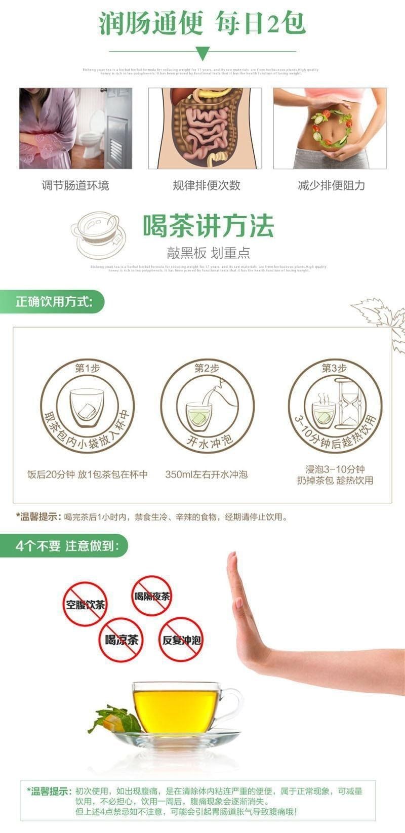 【中国直邮】  碧生源 常润茶 清元润茶 养生清肠润肠通便减肥茶 25袋/盒