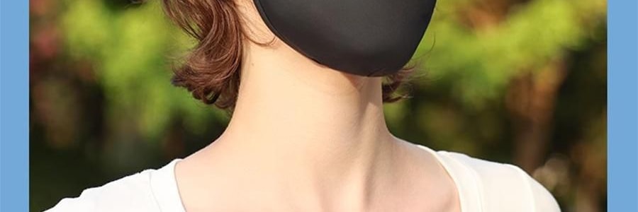 OHSUNNY 带帽檐款防晒面罩口罩 全脸防晒黑 护颈一体 云霜灰