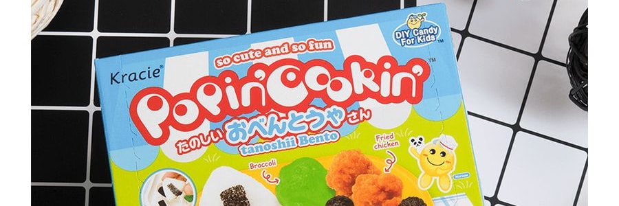 日本KRACIE嘉娜寶 POPINCOOKIN 食玩 熊貓便當DIY自製手工糖果玩具 29g