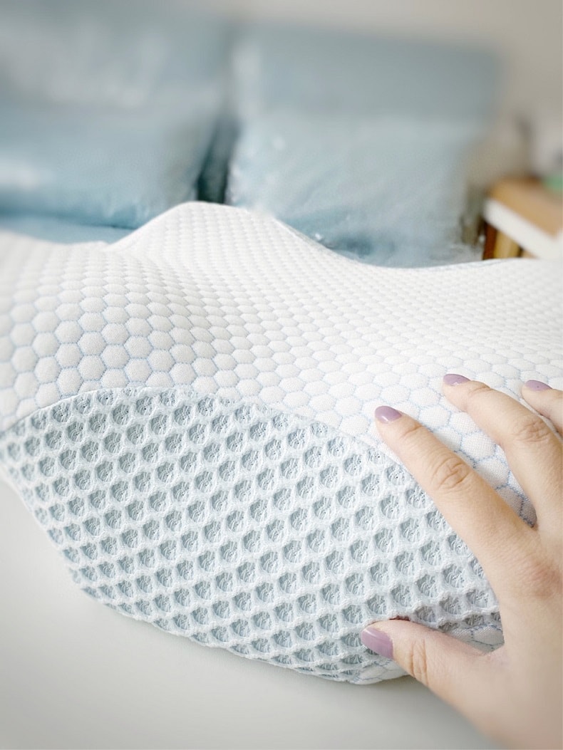 BECWARE 高級零感助眠枕 日式頸椎護理枕頭 白色 1件入