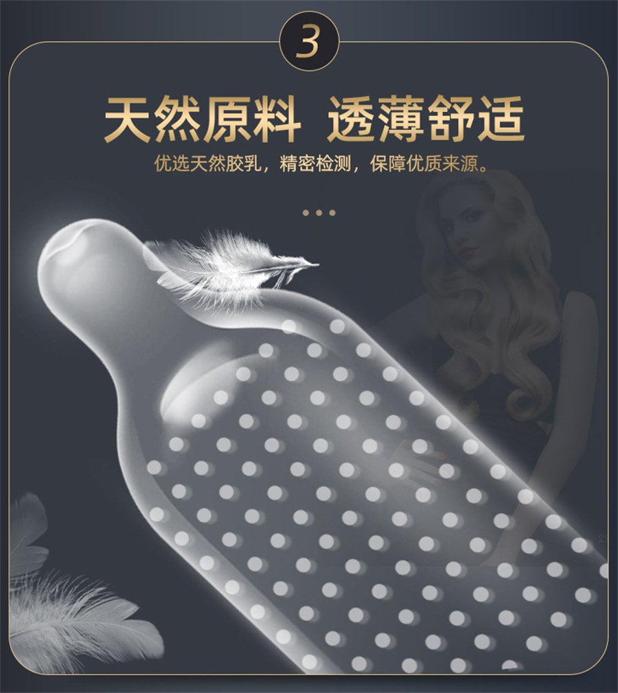 【中國直郵】秘戀 保險套持久裝PLUS大顆粒玻尿酸超薄保險套 5倍款