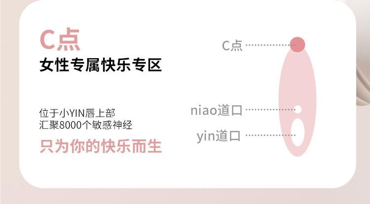 【中国直邮】 谜姬 萌喵穿戴吮吸跳蛋伸缩款小程序控制女性玩具成人情趣用品女1个装