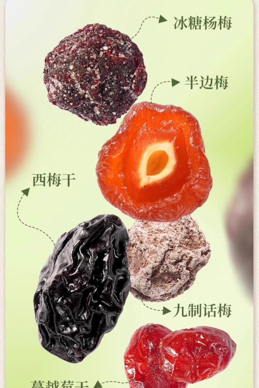 【中國直郵】 牧果人 混合蜜餞果脯果幹 網紅果脯組合500g