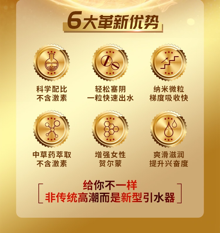 【中国直邮】MOVO 新品 女用高潮丸 私密润滑油软胶囊 12粒/盒