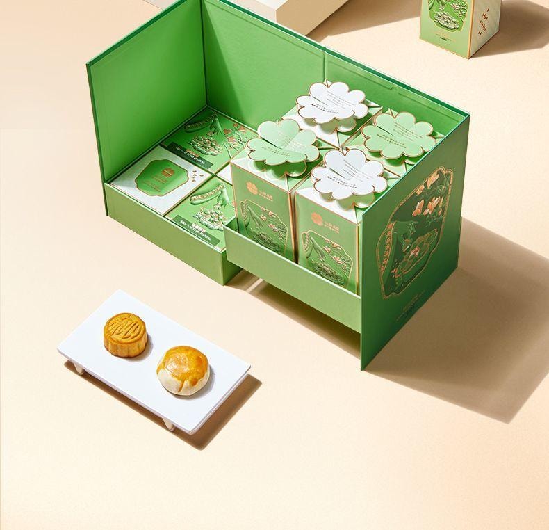 【中國直郵】 臻味坊 鮮品韻味中秋月餅禮盒 B版 1.29kg 中秋節送禮長輩高級伴手禮