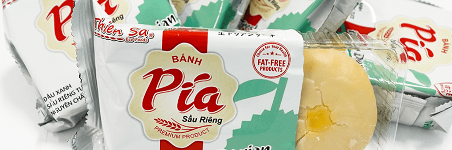越南THIEN SA Banh Pia 榴莲蛋黄饼 5枚入 350g