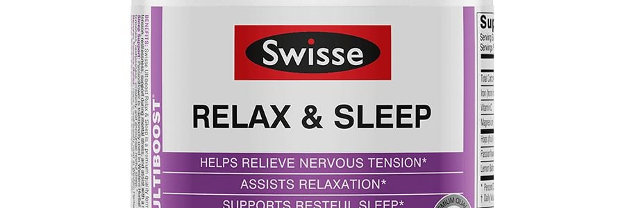 澳洲SWISSE ULTIBOOST 放鬆睡眠片加強版 60片 草本精華 緩解壓力 改善睡眠