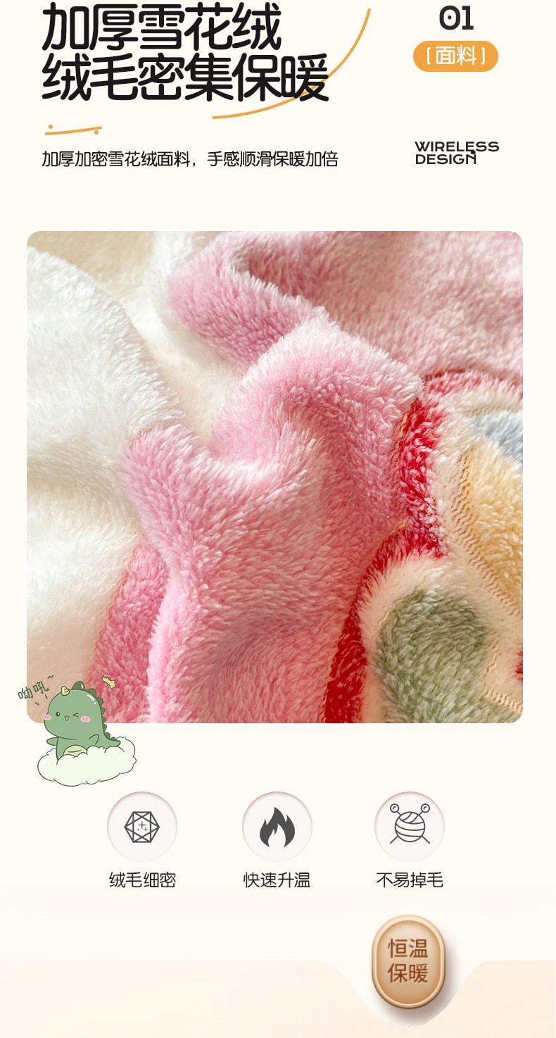 【中國直郵】親太太 卡通珊瑚絨牛奶絨床單被罩冬季法蘭絨床上四件套雪花絨被套 熊寶1.8m床單