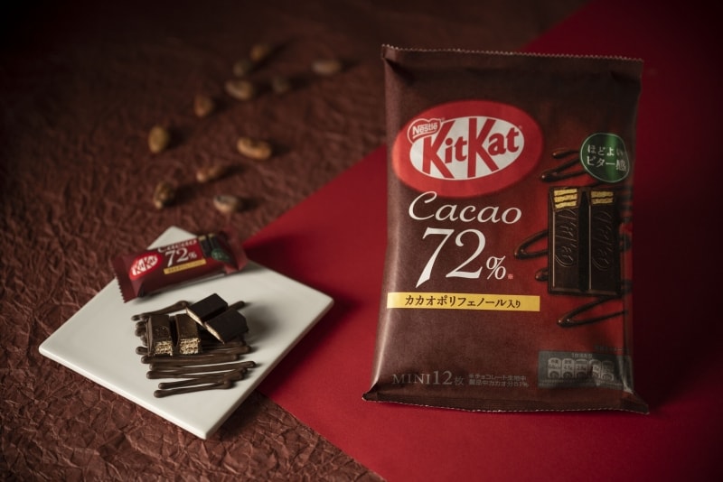 【日本直邮】日本雀巢NESTLE KIT KAT 最新发售  期限限定  72%可可巧克力口味威化 12枚装