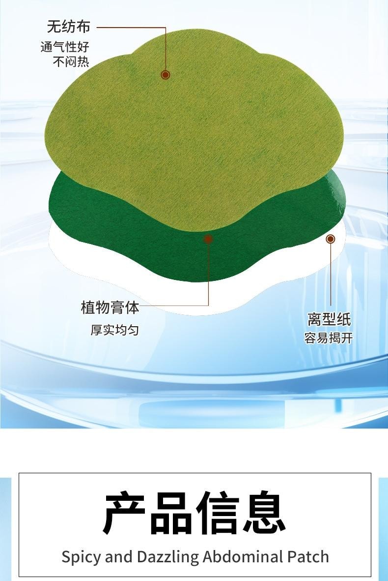 【中國直郵】 親太太 暴汗油切艾草貼艾腰貼腹部貼熱敷貼 (5貼1盒)