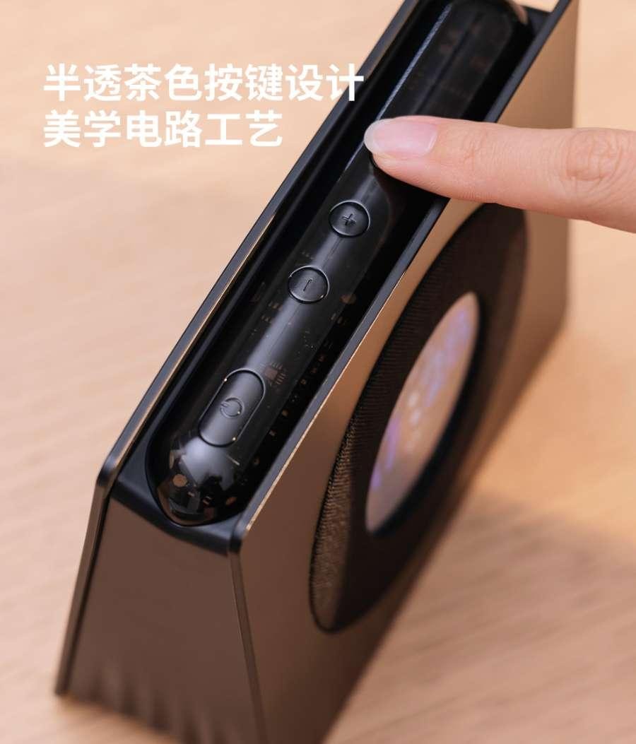 Bluetooth Speaker with Night Light Clock Function Pink 1Pack