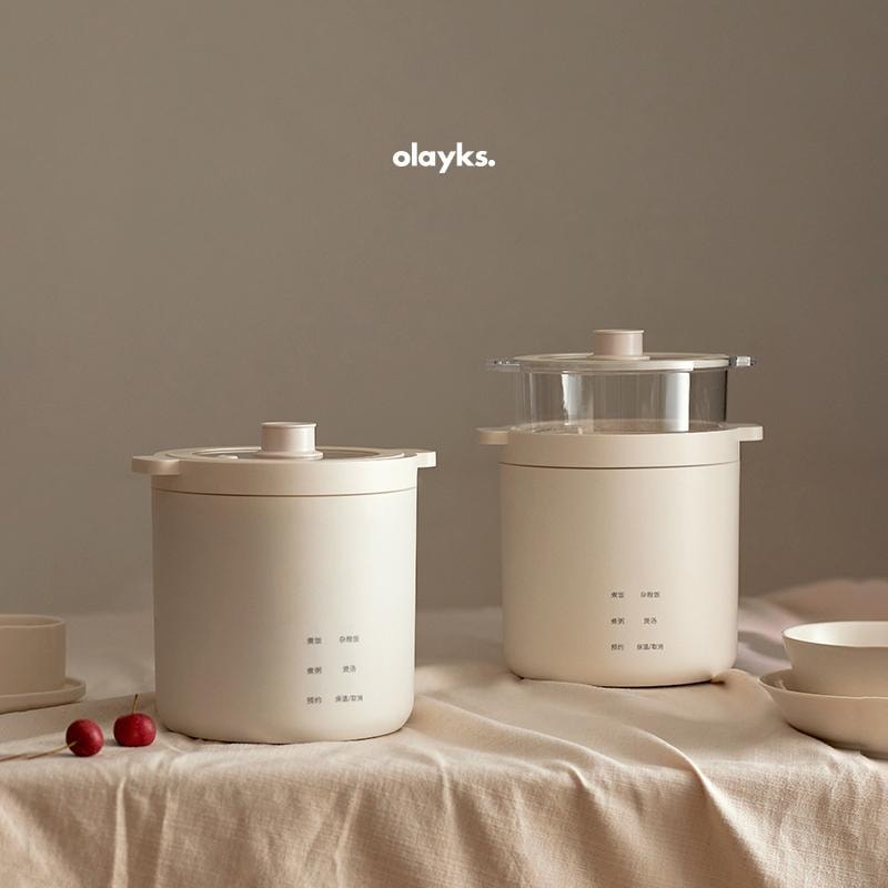 OLAYKS 1.2L 宿舍 宿舍神器迷你电饭煲1到2人一人电饭锅小型 不带蒸笼 电压110V-120V通用
