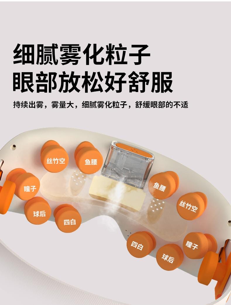  和正 新品首发【轮滑世界冠军郭丹代言品牌】 HEZHENG 蒸汽雾化眼部按摩器 白色 1件