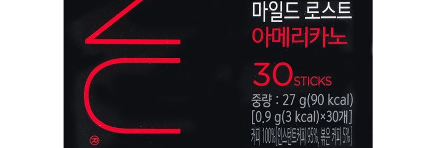 韓國MAXIM麥馨 KANU美式速溶黑咖啡 中度烘培 30條入 MINI裝 27g 機智的醫生生活同款 孔侑同款