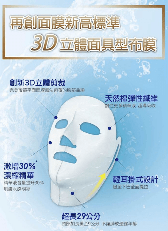 【UGLEE】Super Hydrated Hyaluronic Mask 7PCS Ship from USA