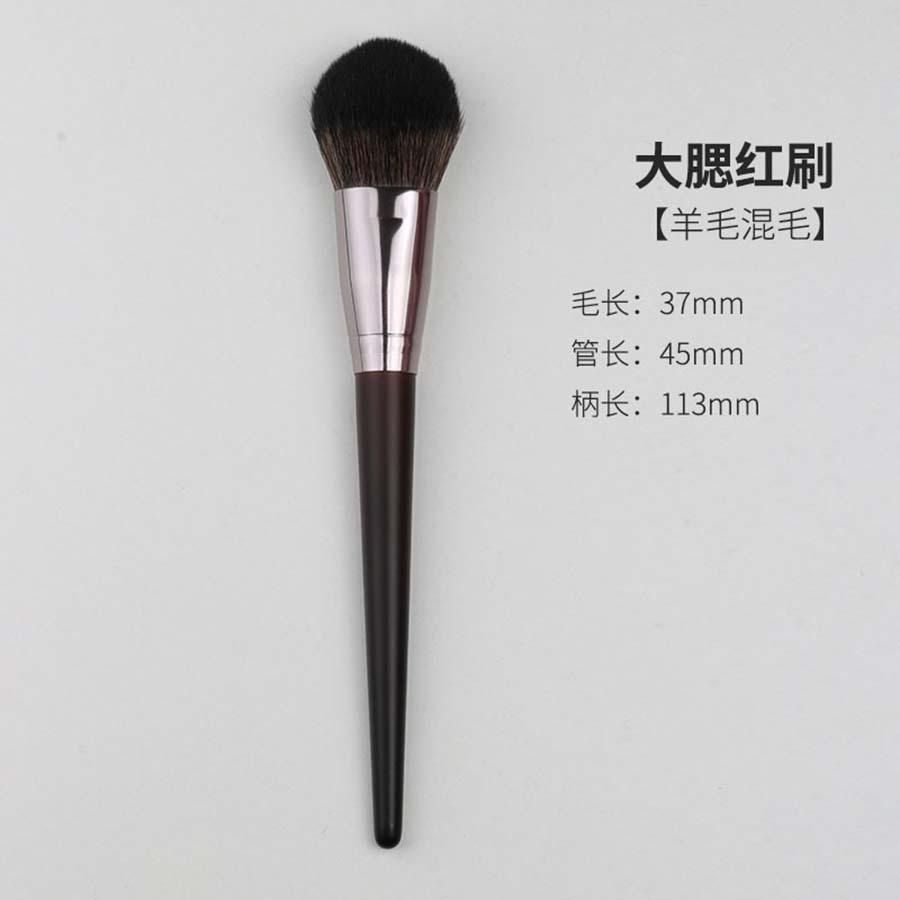 玛莉安 【官方授权旗舰店】羊毛混毛大腮红和小腮红刷 高端动物毛笔刷 蓬松细腻 柔软顺滑 迅速抓粉 晕染自然 大小腮红刷 2支 (限量版)