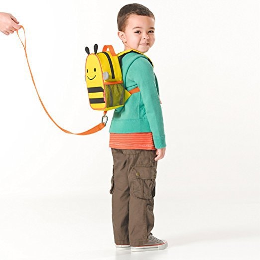 SKIP HOP Zoo Little Kid and Toddler Safety Harness Backpack --Brooklyn Bee