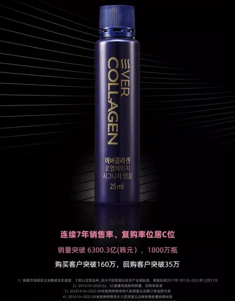  韓國 EVER COLLAGEN BEAUTY+ 【韓曉噯推薦】膠原蛋白飲 升級抗氧配方 每日美顏 20ml×10支