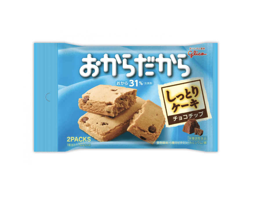 【日本直邮】GLICO格力高 低卡豆粉饼干 巧克力豆夹心 巧克力味 44g