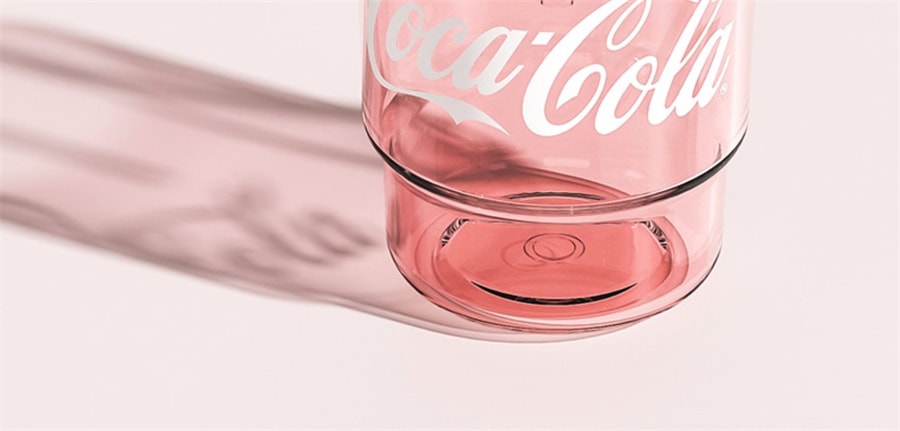 【中国直邮】GERM 可口可乐联名咖啡杯女生高颜值学生吸管tritan水杯子夏季便携 子姜粉375ML