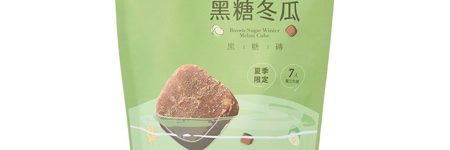 台灣糖鼎 黑糖冬瓜黑糖磚 7包入 210g