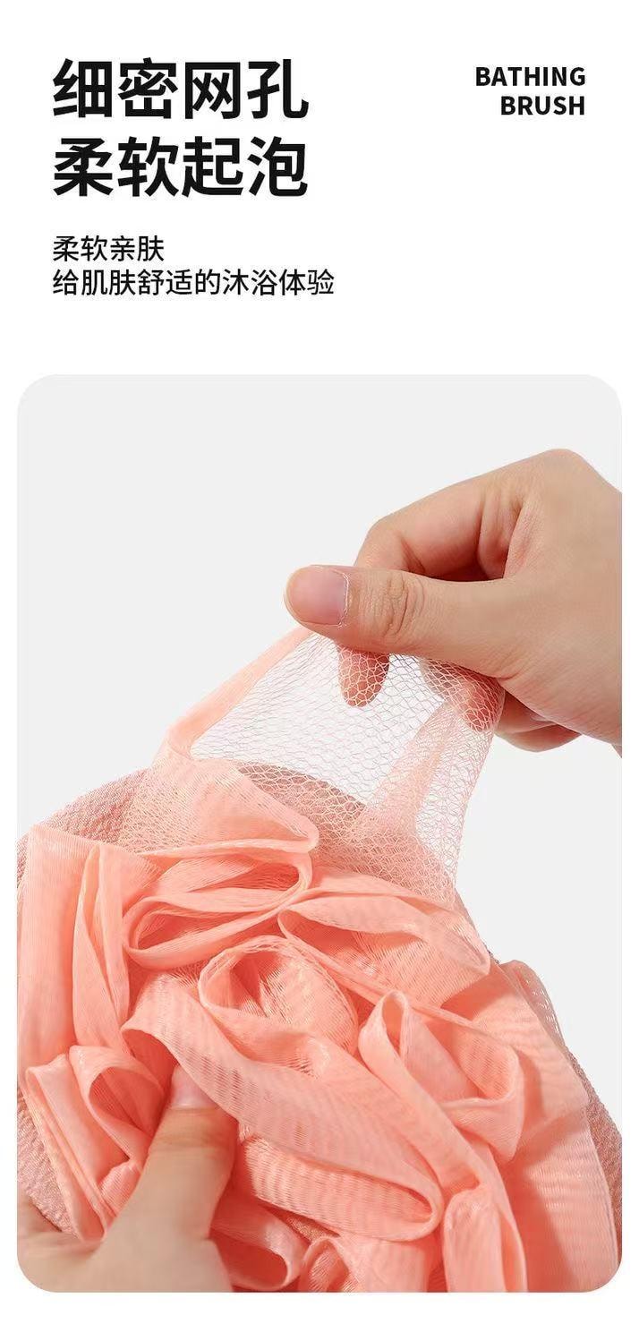  康王 搓澡巾浴花 1袋装  二合一搓泥 男女家用 双面手套 搓背 颜色随机 